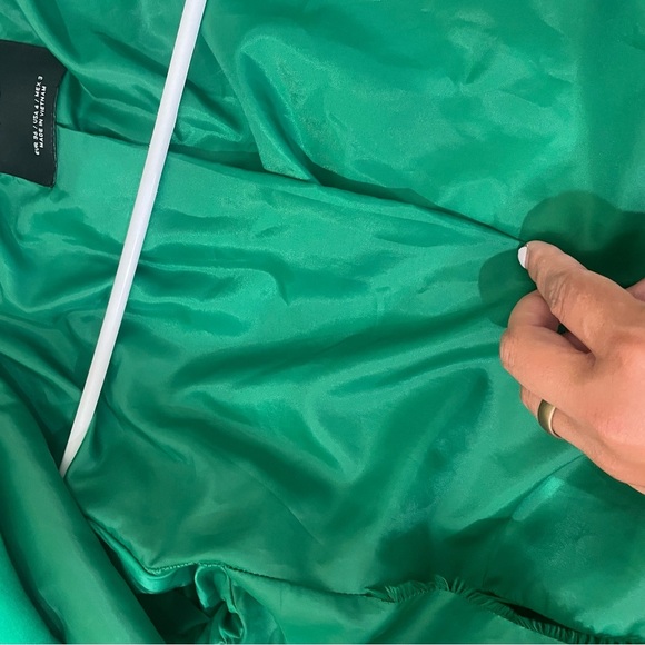 MNG Mango Green Single Button Women's Blazer Size 4 - Picture 16 of 16